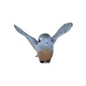 Hagen Renaker Miniature Tweetie Papa Blue Bird Wings Up Figurine *Chip*
